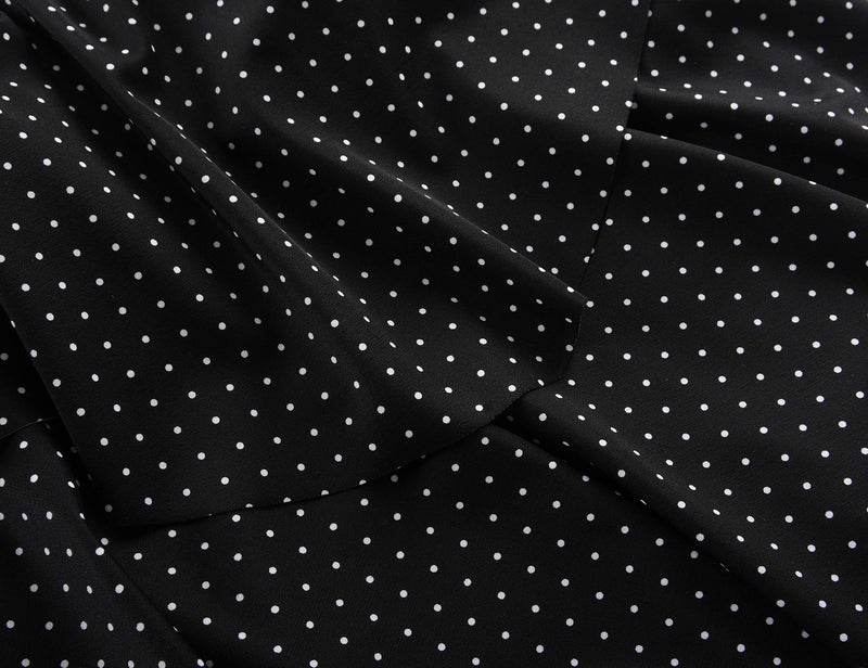 Septangle Women Plus Two Piece Size Swimsuits Tankini Top with Boyshorts Flounce Bathing Suits Black&White Polka Dots US 20 - Image 4